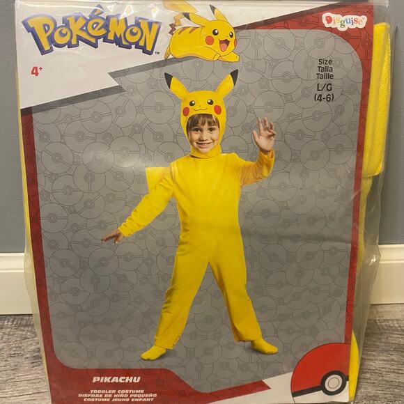 Pokemon Pikachu Kids Costume Officially Licensed Large 4-6 NEW - Picture 4 of 10